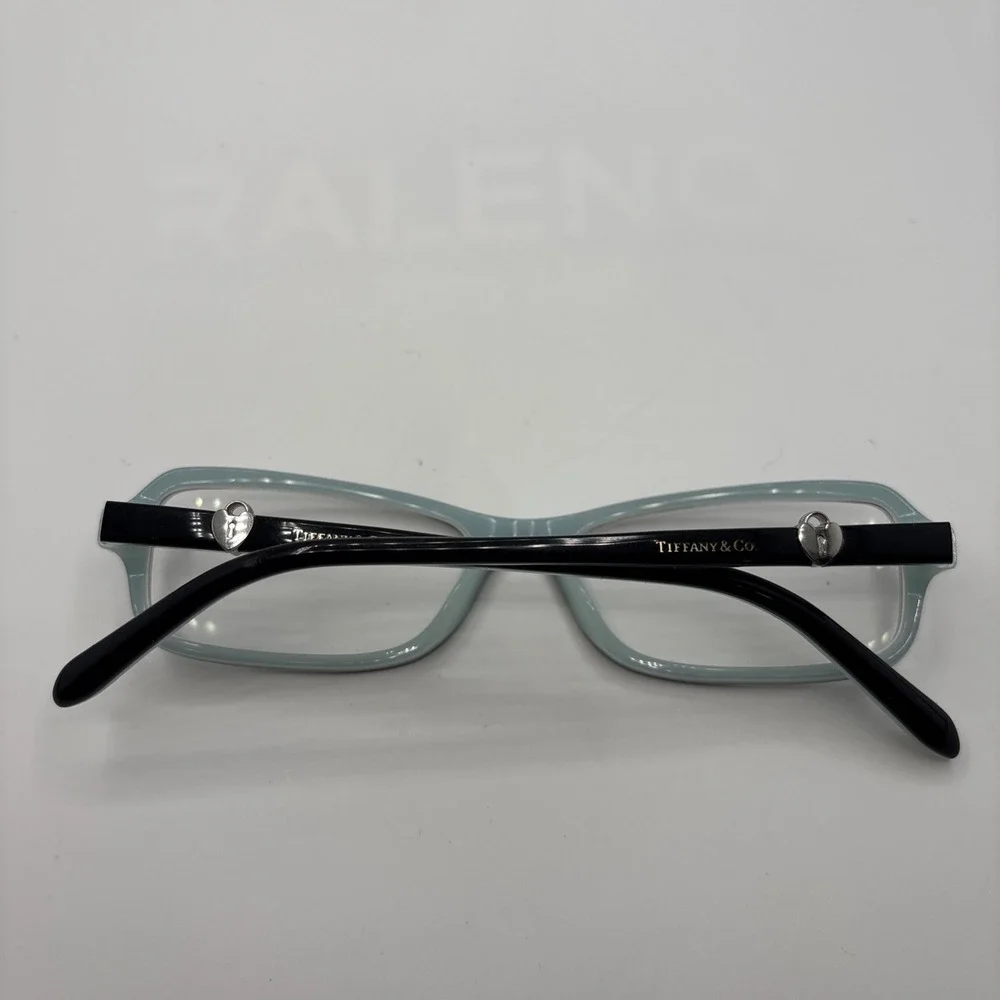 Tiffany & Co TF 2061 8055 Square Black Blue Lock Eyeglasses Frame 52-16-135 #213
